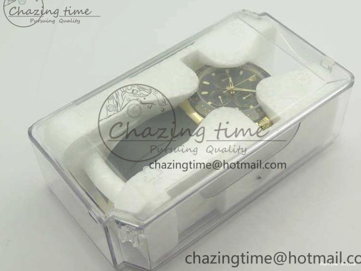 0109 Tailored Daytona 116518 LN YG ARF 1:1 Best Edition Black Dial On Rubber Strap A4130 Super Clone 3479